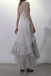 Marc Le Bihan Knitted Frill Tulle Dress Collection Two-layer Tulle French Handmade MLB-2104-BC GLACIER Glacier 2104